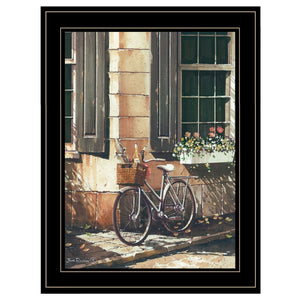 Homeroots Set Of Two A Picnic Getaway 2 Black Framed Print Wall Art  Wood Paper 406163
