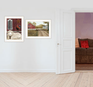 HomeRoots Set of Two Good Morning Farmhouse Framed Prints - Charming Wall Art for Kitchen & Living Spaces 406193