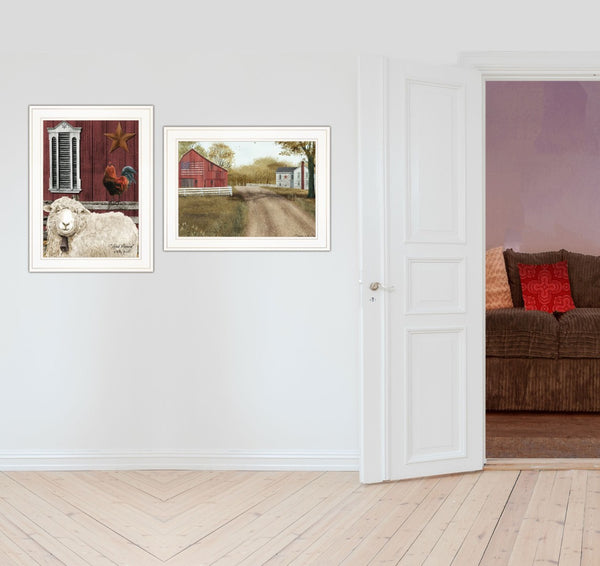 HomeRoots Set of Two Good Morning Farmhouse Framed Prints - Charming Wall Art for Kitchen & Living Spaces 406193
