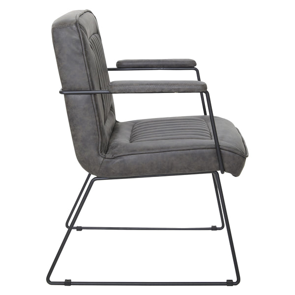 OSP Home Furnishings GT Chair Charcoal