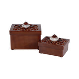 Montana Set Of 2 Boxes 406317 Elk Home