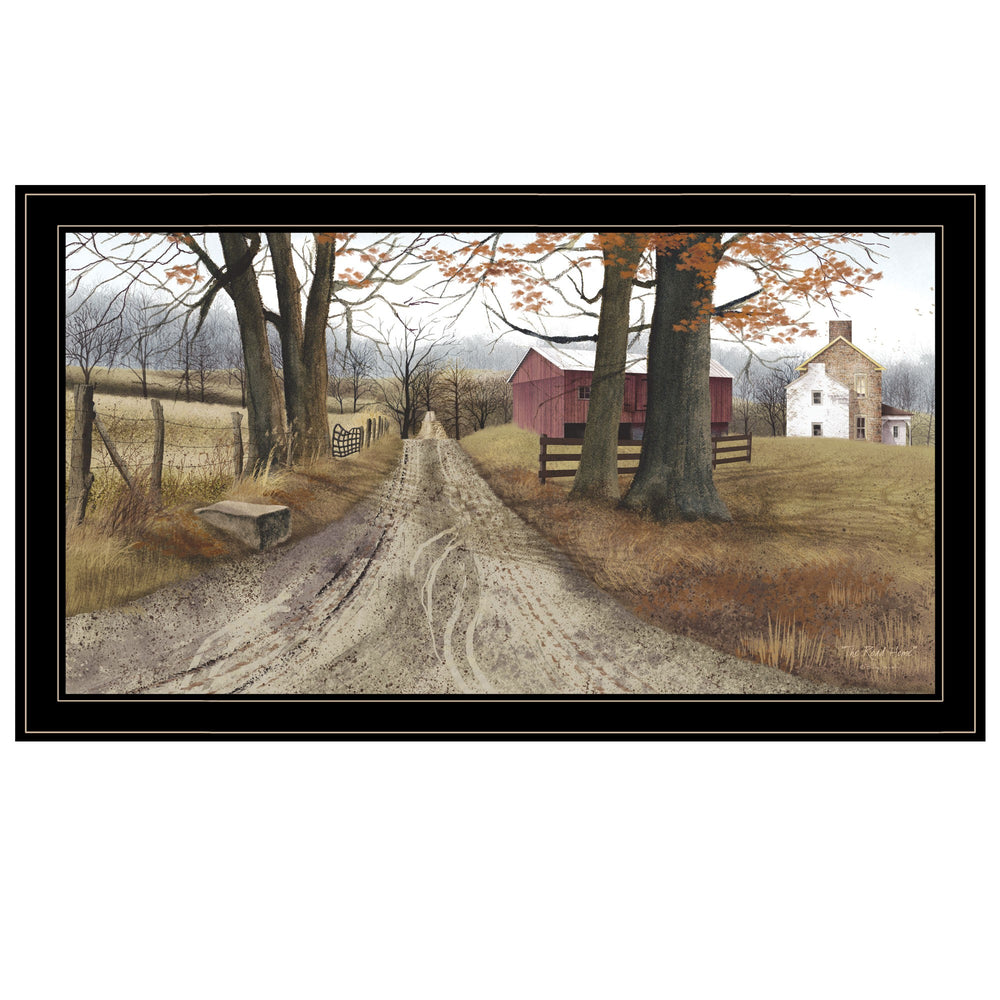 Homeroots The Road Home 9 Black Framed Print Wall Art  Wood Product Paper Print Uv Coating 406399