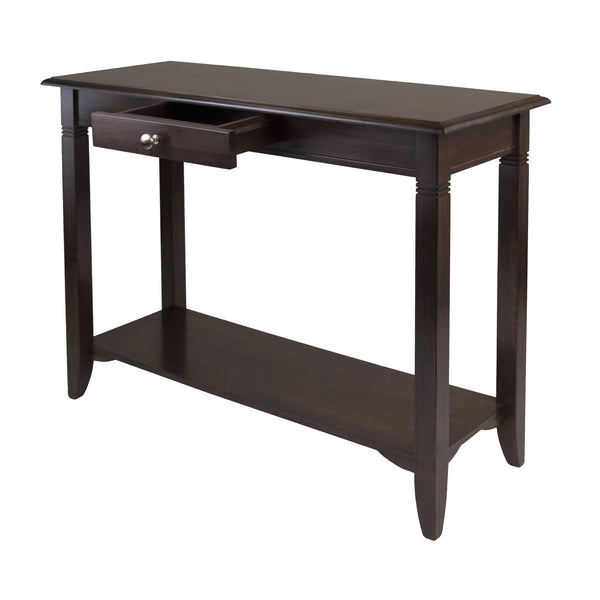 Winsome Wood Nolan Console Table - Elegant Cappuccino Finish, Chic Design, Perfect For Storage & Home Decor Cappuccino Solid ,Composite Wood 40640-winsome-wood