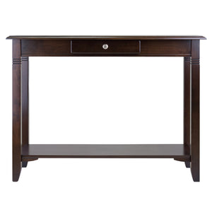 Winsome Wood Nolan Console Table - Elegant Cappuccino Finish, Chic Design, Perfect For Storage & Home Decor Cappuccino Solid ,Composite Wood 40640-winsome-wood