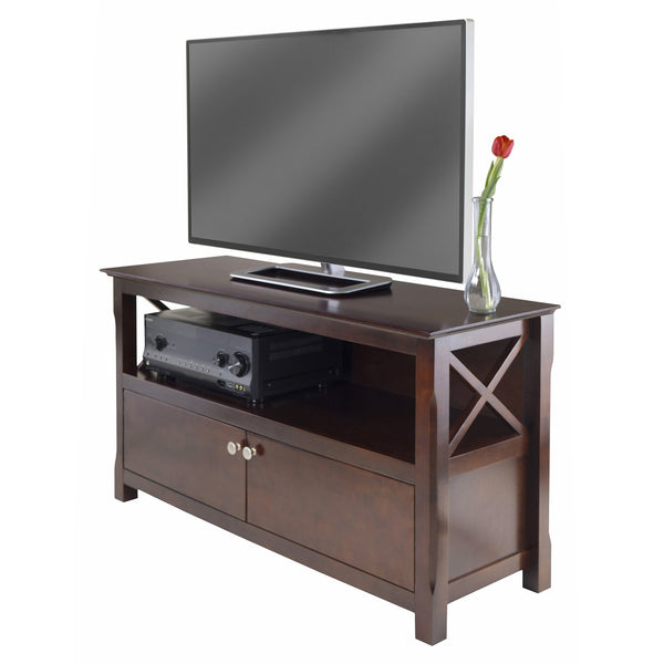 Winsome Wood Xola Cappuccino Tv Stand - Stylish Media Center With Ample Storage For Up To 46" Tvs, Easy Assembly Cappuccino Solid ,Composite Wood 40643-winsome-wood