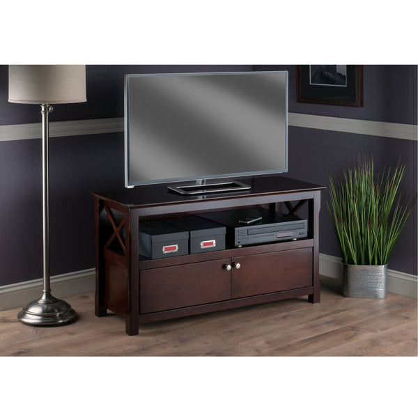 Winsome Wood Xola Cappuccino Tv Stand - Stylish Media Center With Ample Storage For Up To 46" Tvs, Easy Assembly Cappuccino Solid ,Composite Wood 40643-winsome-wood
