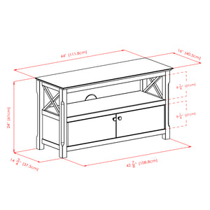 Winsome Wood Xola Cappuccino Tv Stand - Stylish Media Center With Ample Storage For Up To 46" Tvs, Easy Assembly Cappuccino Solid ,Composite Wood 40643-winsome-wood