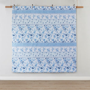 English Elm Twin/Twin Floral Striped Comforter Set with Anti-Microbial Microfiber, Plush Fill, Decorative Pillows Multicolor 19.68 L x 12.99 W x 7.09 H B035P203249