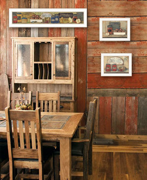 HomeRoots Set of Three Country Kitchen Framed Prints - Charming Wall Art for Cozy Dining Spaces 406625