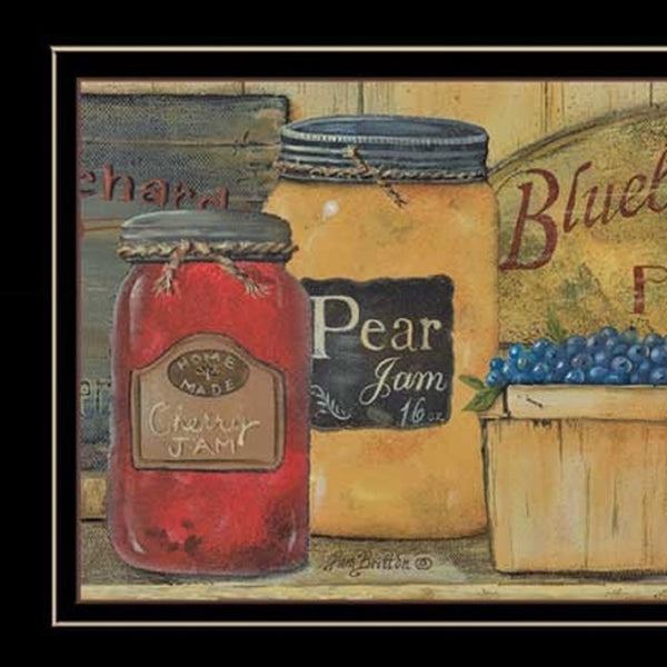 HomeRoots Set of Three Country Kitchen Framed Prints - Charming Wall Art for Modern Farmhouse Decor 406626