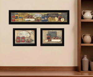 HomeRoots Set of Three Country Kitchen Framed Prints - Charming Wall Art for Modern Farmhouse Decor 406626