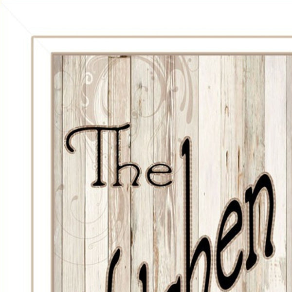 HomeRoots Set of Five Kitchen Friendship Prints - Modern Framed Wall Art for Stylish Dining Spaces 406663