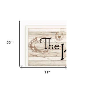 HomeRoots Set of Four Kitchen Prints with Horizontal Mug Rack - Stylish White Framed Wall Art for Storage & Decor 406669