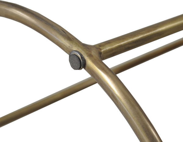 Sarreid Side Table - Elegant Brass Design With Luxurious Marble Top For Modern Home Decor And Style Gold  40677