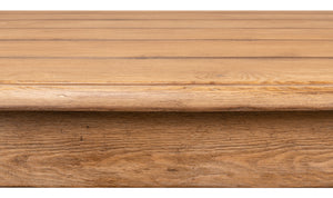 Sarreid Bixby Dining Table - Stunning Stony Grey/Black Wash Finish With Reclaimed Pine For Rustic Charm Brown  40678