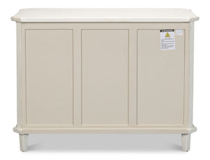 Sarreid Altus Commode - Elegant Antique White Finish With Reclaimed Pine Design For Timeless Style White  40679-3