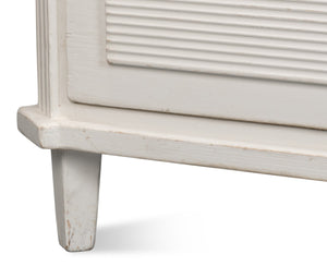 Sarreid Altus Commode - Elegant Antique White Finish With Reclaimed Pine Design For Timeless Style White  40679-3