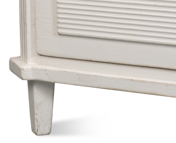 Sarreid Altus Commode - Elegant Antique White Finish With Reclaimed Pine Design For Timeless Style White  40679-3