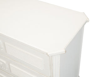 Sarreid Altus Commode - Elegant Antique White Finish With Reclaimed Pine Design For Timeless Style White  40679-3