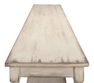 Sarreid Jensen Console - Stylish Stony Grey Finish With Reclaimed Pine For Rustic Elegance In Any Space Grey  40685