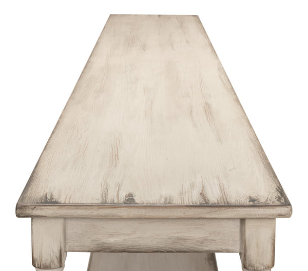 Sarreid Jensen Console - Stylish Stony Grey Finish With Reclaimed Pine For Rustic Elegance In Any Space Grey  40685