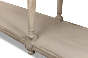 Sarreid Jensen Console - Stylish Stony Grey Finish With Reclaimed Pine For Rustic Elegance In Any Space Grey  40685