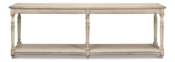 Sarreid Jensen Console - Stylish Stony Grey Finish With Reclaimed Pine For Rustic Elegance In Any Space Grey  40685