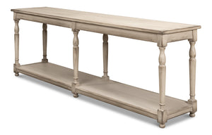 Sarreid Jensen Console - Stylish Stony Grey Finish With Reclaimed Pine For Rustic Elegance In Any Space Grey  40685