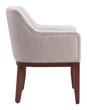Berbera Dining Chair Gray 109977 Zuo Modern