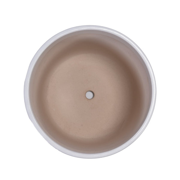 English Elm Set Of 3 Grid Ceramic Flowerpots - Modern Handcrafted Planters For Patio, Garden, And Home Decor W3273P322255-GIGA