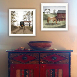 English Elm Trendy Decor 4u Billy Jacobs Pastoral Two Piece Framed Print Set White Wood Wall Art B067P256615