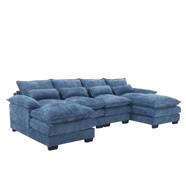 English Elm United Modern U-Shape Sectional Sofa: Plush Chenille Fabric, Durable Frame, Stylish Comfort & Design W1568S00151-GIGA