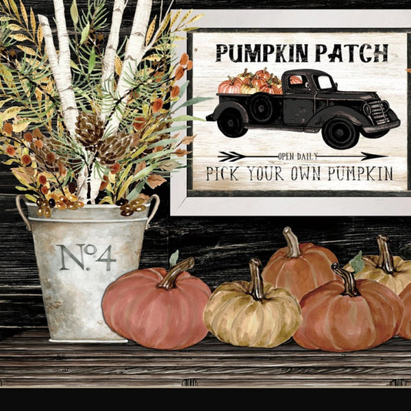 Homeroots Set Of Two Harvest Moon 3 Black Framed Print Kitchen Wall Art  Paper 407063