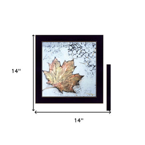 Homeroots Set Of Two Channeling Fall Leaves I And Iii 3 Black Framed Print Wall Art  Paper 407066