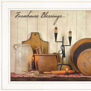 Homeroots Set Of Two What I Love Most 1 White Framed Print Kitchen Wall Art  Paper 407094