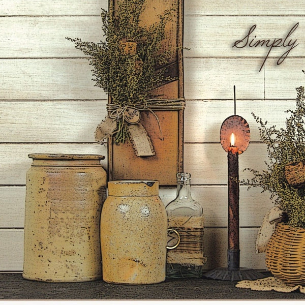 HomeRoots Set of Two Blessed Gathering Framed Kitchen Wall Art Prints - Stylish & Cozy Home Decor Decorate 407101