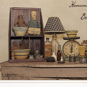 Homeroots Set Of Two Homemade Is Best 1 White Framed Print Kitchen Wall Art  Paper 407115