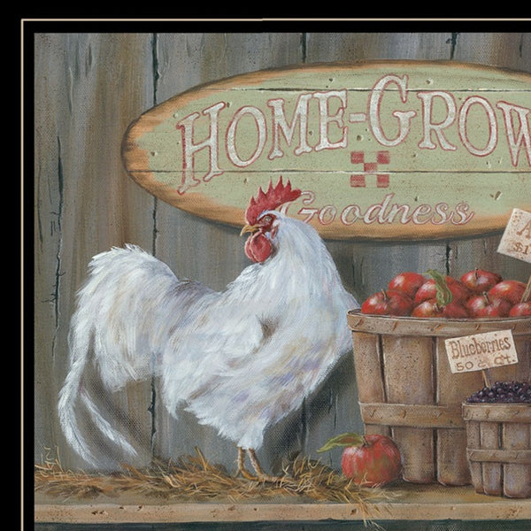 Homeroots Set Of Two Home Grown 2 Black Framed Print Wall Art  Paper 407167