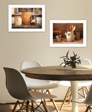 Homeroots Set Of Two The Nail Keg White Framed Print Wall Art  Paper 407206