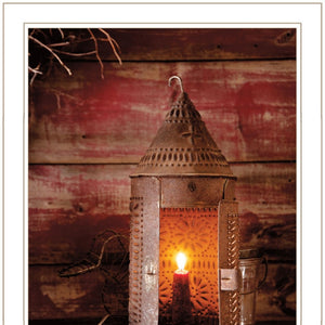Homeroots Set Of Two Innkeepers Lantern 1 White Framed Print Wall Art  Paper 407212