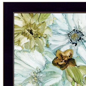 Homeroots Set Of Two Sea Glass 3 Black Framed Print Wall Art  Paper 407217