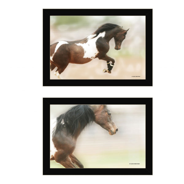 HomeRoots Set of Two A Wild Kookie 3 Black Framed Art Prints – Whimsical Farmhouse Decor for Your Home! 407236