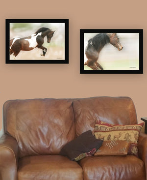 HomeRoots Set of Two A Wild Kookie 3 Black Framed Art Prints – Whimsical Farmhouse Decor for Your Home! 407236