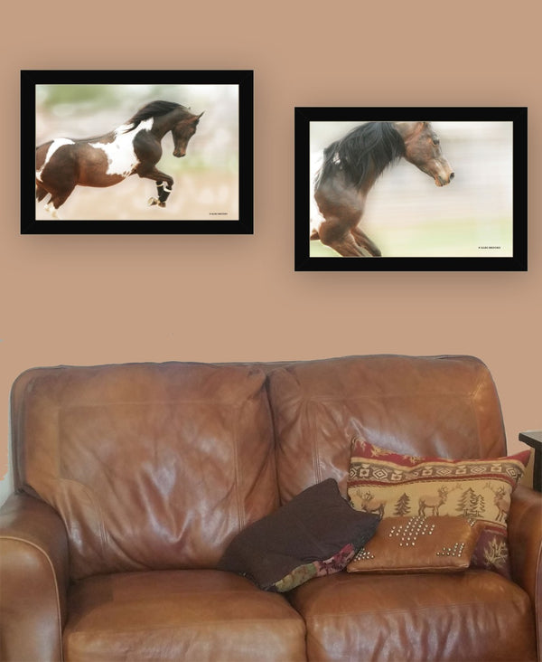 HomeRoots Set of Two A Wild Kookie 3 Black Framed Art Prints – Whimsical Farmhouse Decor for Your Home! 407236