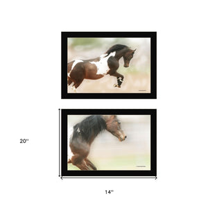 HomeRoots Set of Two A Wild Kookie 3 Black Framed Art Prints – Whimsical Farmhouse Decor for Your Home! 407236