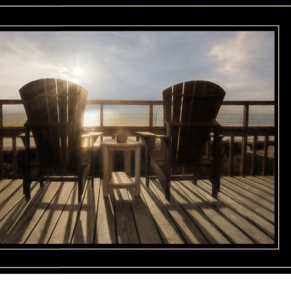 HomeRoots Set of Two Coastal Charm Wall Art Prints – Black Framed Prints for Stylish Home Decor Upgrade 407240
