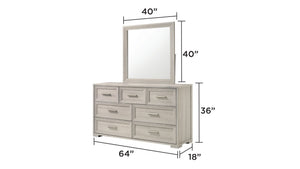 English Elm Colorado King Bedroom Set with Led Headboard Rustic Wood Storage Bed and 4 Pieces B009S02162