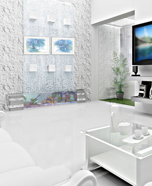 Homeroots Set Of Two Morning Glory 1 White Framed Print Wall Art  Paper 407268