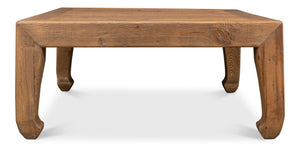 Sarreid Classic Reclaimed Pine Coffee Table – Timeless Design For Elegant Living Room Spaces & Style Tan  40751