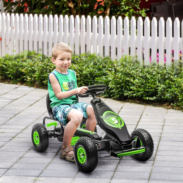 English Elm Aosom Youth Scooter Steel Frame Dual Caliper Brakes Inflatable Tire Kids Ride W2225P217461